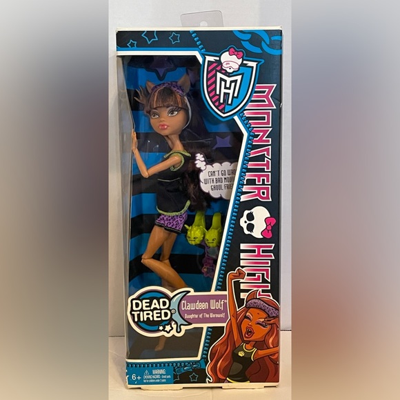 monster high Other - NWT Monster High Clawdeen Wolf Doll, Dead Tired Series